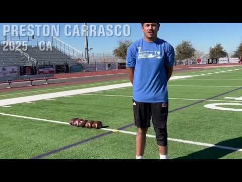 Video of Rubio Long Snapping, Preston Carrasco, January 19, 2025