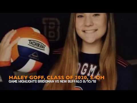 Video of Haley Goff #6 Setter/Hitter Highlights from Bridgman Vs. New Buffalo