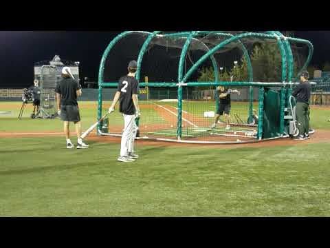 Video of Carson Clark BP at WSU