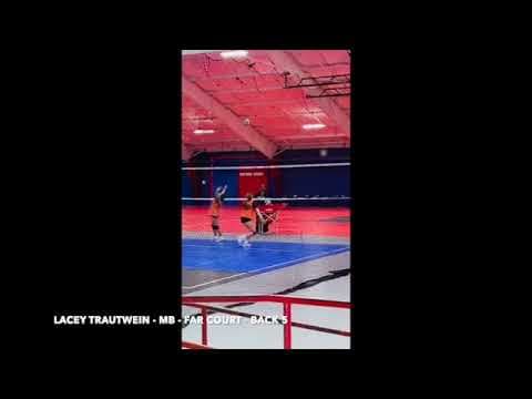 Video of Lacey Trautwein - MB - Middle 2's and Back 5's