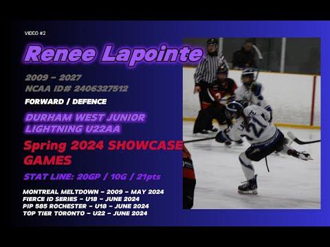 Video of Renee Lapointe (2009 - 2027) Spring 2024 Showcase Games