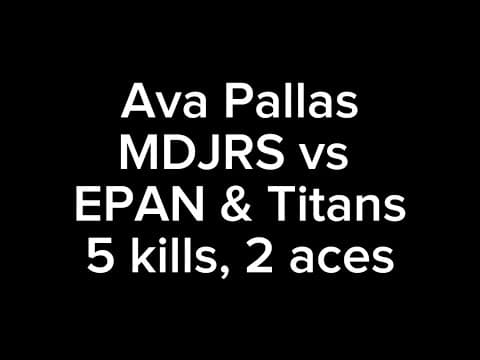 Video of Ava Pallas: MDJRS vs EPAN and Titans- 5 kills, 2 aces