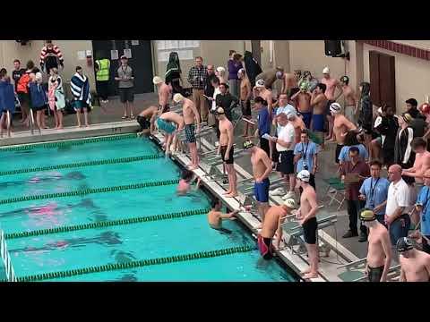 Video of 15 Year Old Cameron Shinnick 100 Back yds (Prelims) Sports Fair Classic 2019 (LANE 6)