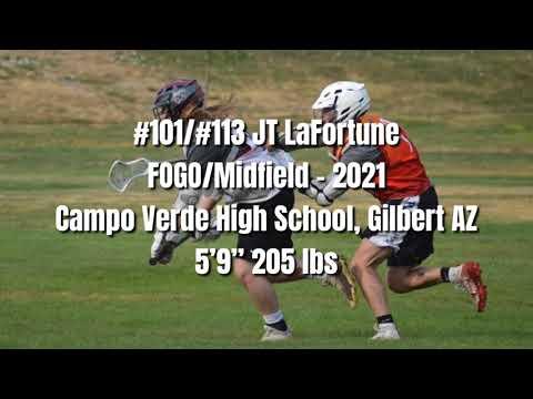 Video of JT LaFortune #101/#113 2021 FOGO/Midfield - Summer 2020 Highlights