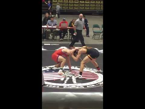 Video of Tate Samuelson, #1 Ranked CO 170 lbs. vs Joey Mazzara, NV, Championship round Rockwell Rumble Jan 21, 2017