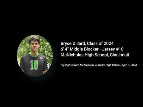 Video of BMD 2024 McNick vs Badin Highlights 4/24/2023