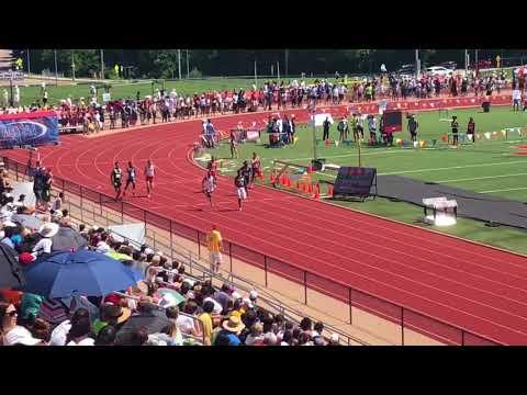 Video of 2018 Grant 200 (22.24) @ State (Lane 6 white top/red shorts)