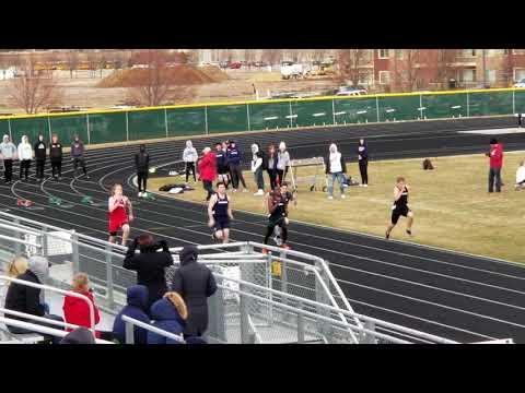 Video of Hunter Braseth 100m 3/8/19 Lane 1 Time: 11.74