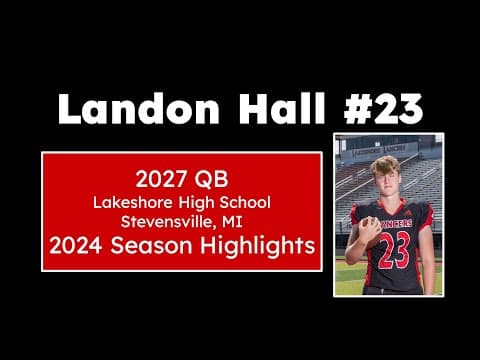 Video of Landon Hall Sophomore Season Highlights
