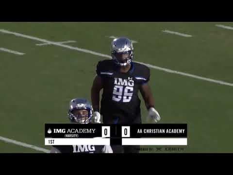 Video of 20-21 Junior Yr Highlights Frenchi Mack IMG Academy DL 6'3"  262lb C/O 22' 