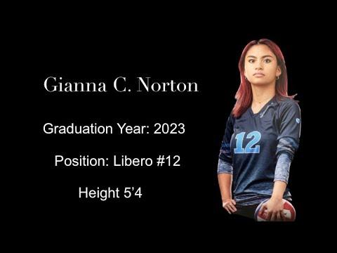 Video of Gianna Norton #12 Libero Highlights