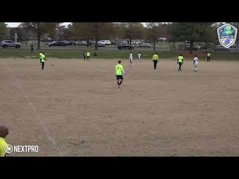 Video of Sebastián Poulin#14  (neon yellow) Coral Gables Toros vs Severna Vipers 2002  Bethesda Premier Cup Boys 