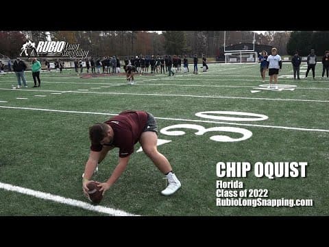 Video of Chip Oquist Long Snapping Highlights