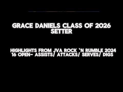 Video of Highlights from JVA Rock ‘N Rumble 2024/ 16 Open- Assists/ Attacks/ Serves/ Digs