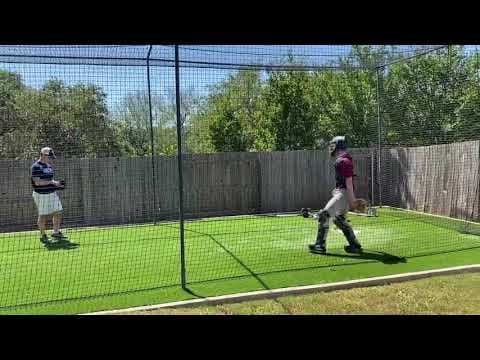 Video of Ethan Blanchette Catcher 2021 May 2020