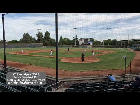 Video of June 2023 Hitting Highlights - Zoots 16U + NorCal World Series Invitational Showcase