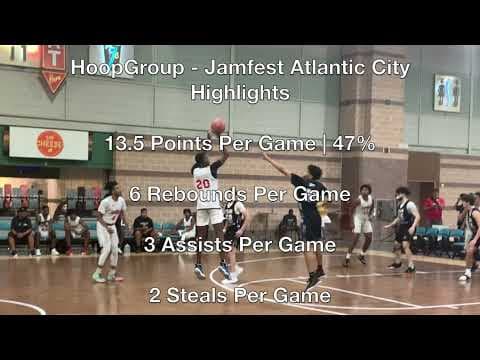 Video of Louis Hutchinson 2022 6'6 1/2" PG/SG | HoopGroup Atlantic City Jamfest 2021