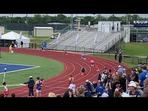 Video of Brooks' 4x400 TAPPS 6A State First runner lane 5 Blue Jersey9th grade (spring 2021) 