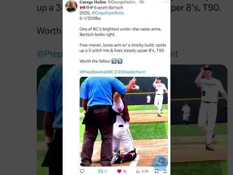Video of Everett Bertsch, 2025, Pitching, PBR Future Games (Aug 2024)