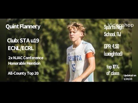Video of Quint Flannery (2024) - Soccer Highlights - Updated January 2024