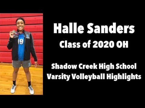 Video of Halle Sanders 2020 OH Jr. Highlights