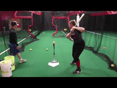 Video of Heather hitting/fielding June 2020