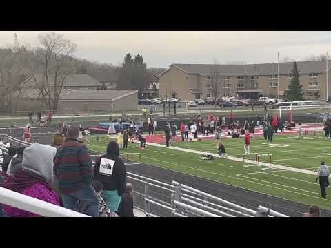 Video of 300M Hurdles Conference Relay (lane 3)
