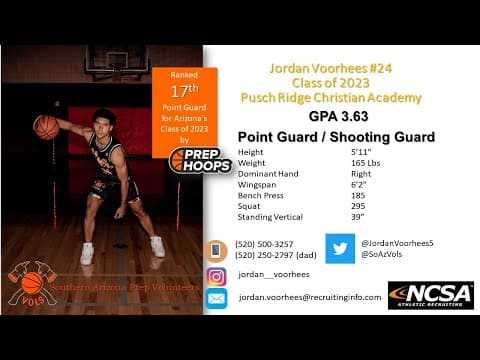 Video of Voorhees versus AZ Compass Prep 12.8.22