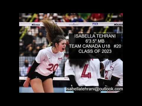 Video of Isabella Tehrani  MB/OPP U18 World Championships September 2021 