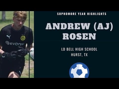 Video of Andrew (AJ) Rosen - Sophomore High School Season Highlights