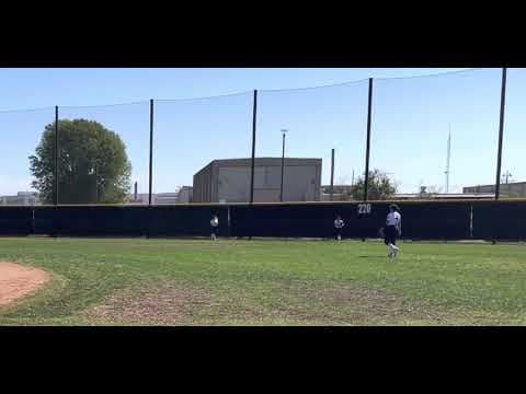 Video of Jasmine Makes a Catch at the Fence
