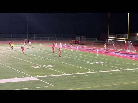 Video of Varsity game goal, Attacking Mid, Age 14