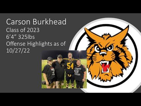 Video of Carson Burkhead Senior Season as of 10/27/2022