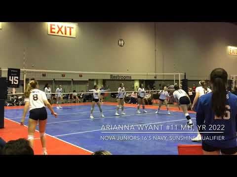 Video of Arianna Wyant, Nova Juniors 16 Navy, MH, YR 2022, Sunshine Qualifier