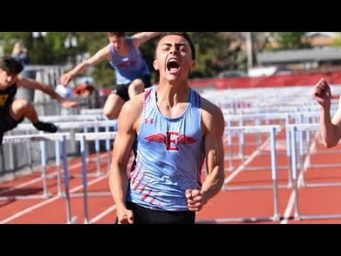 Video of AJ is going to State in the 110M HH!!!!