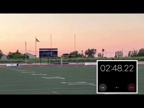 Video of 4:24 1600m Time Trial
