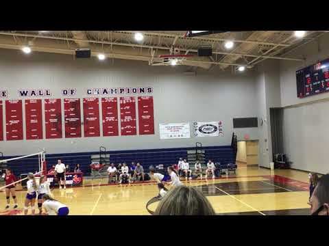 Video of October 1,2020. School game, set 1 vs. Niles. Jersey #17