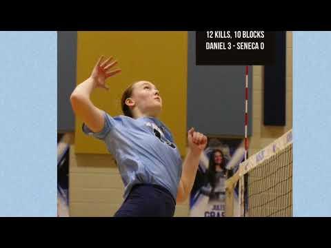 Video of Zara Russell Volleyball Highlights 9/14/23 (Daniel 3, Seneca 0)