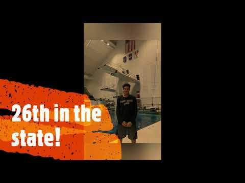 Video of Ethan Ferba Diving Sophomore2019-2020 Season (2nd year diving)