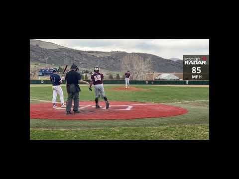 Video of Keegan Eberly pitching 4/17/23