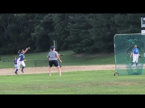 Video of Jessica Colman #7//Playing Second Base for NS Blue Lightning 16U team