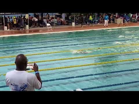 Video of Kyana Higgs (Lane 5) 100M Backstroke