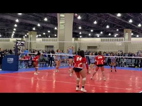 Video of Maya Ogbogu#35 Middle hitter. NEQ