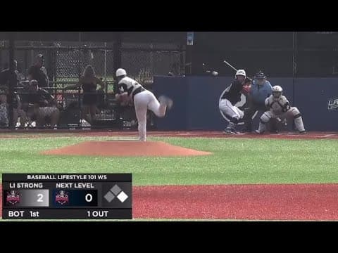 Video of Steven Misrok, Single, Next Level Prospects 17U vs. Long Island Strong Showcase 17U 7/7/24