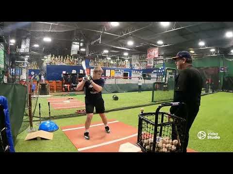 Video of Off Season Hitting and Catching Lessons