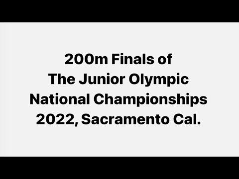 Video of USATF Junior Olympics 2022- National Championships 200m Final