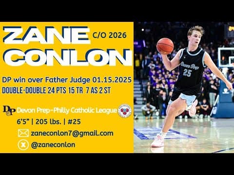 Video of 2025 Devon Prep vs Father Judge