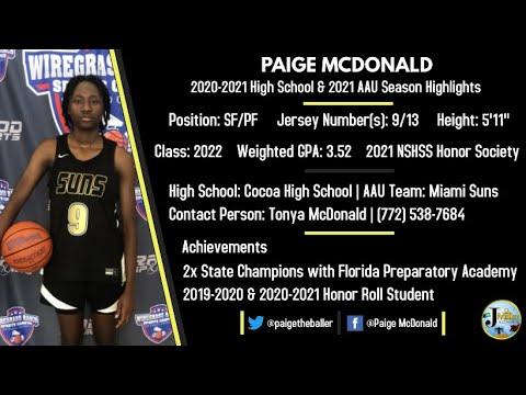 Video of P. McDonald 2020-2021 Highlights 