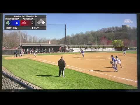Video of Diving play at third against Alvernia