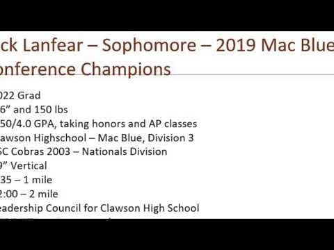 Video of Nicholas Lanfear - CDM/RB/CB – 2003 National League - (TSC) Cobras 